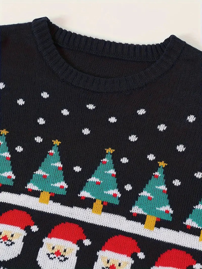 Women Classic Ugly Christmas Sweater - Soft Wool Blend, Festive & Comfortable, Machine Washable