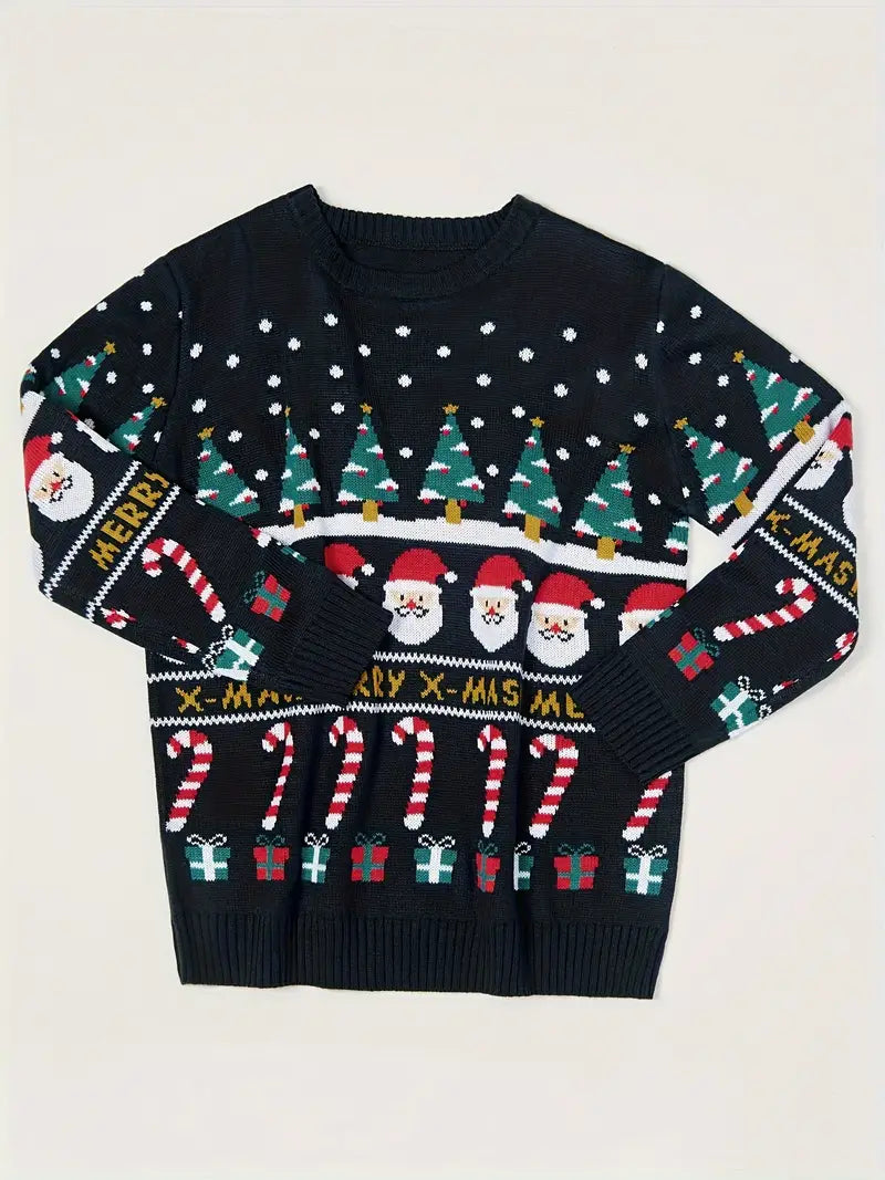 Women Classic Ugly Christmas Sweater - Soft Wool Blend, Festive & Comfortable, Machine Washable